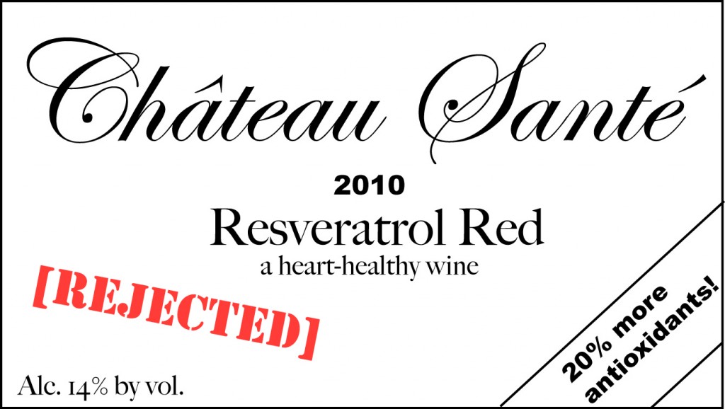 The American paradox? Wine labels rarely list health benefits