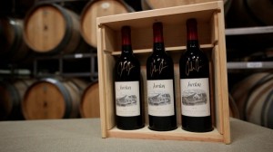 Jordan offers custom 3 bottle wooden crate, bottles signed by John Jordan