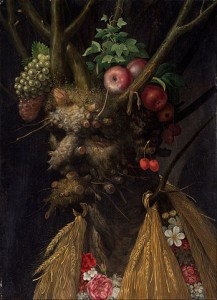 "Four Seasons in One Head" by Giuseppe Arcimboldo