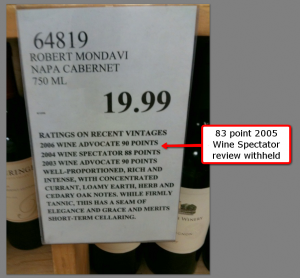 Costco shelf talker