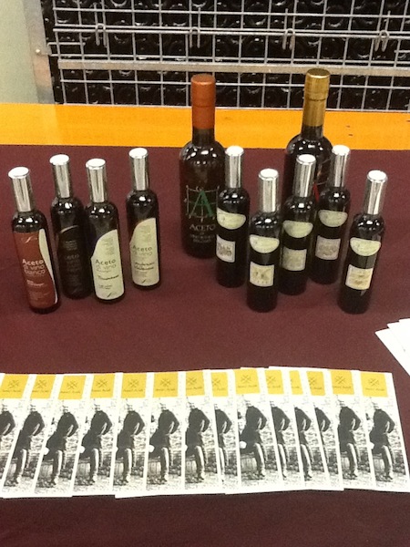 Selection of gourmet Italian vinegars