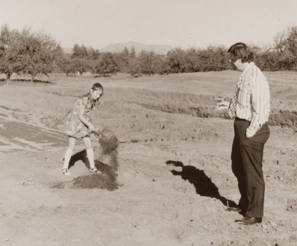 Dave and daughter Kim break ground at Dry Creek Vineyards