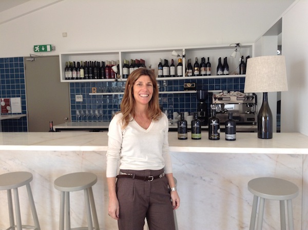 Maria Roquette of Esperao in the tasting room