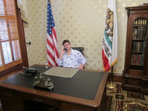 In the governor's chair