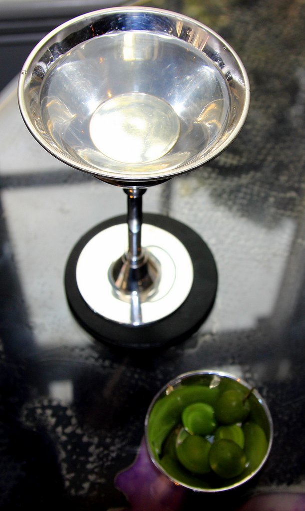 A gin martini served at the popular Hotel Artesian bar in London. Photo, Michelle Locke 