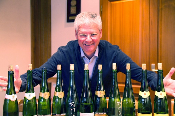 jean trimbach with the tasting lineup