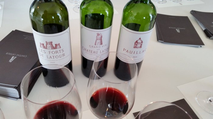 Tasting at Chateau Latour